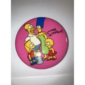 Other | The Simpsons Button 2 Inch Pin Used Vintage | Poshmark